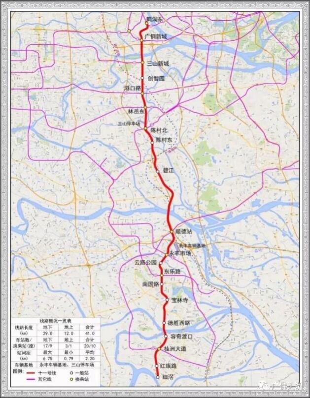 佛山地鐵4號線一期,11號線工程站點首次披露